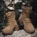 Men's Tactical Military Boots High Top Combat Boots Outdoor Training Hiking & Work, Durable Leather Upper Tactical Boots Shoes Desert Work Boots_vogvips.com