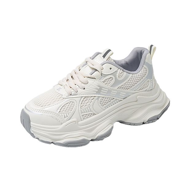 Spring Platform Sneakers For Women - Chunky Dad Shoes With Height Boost | Cushioned & Breathable For Running & Casual Wear (Model ZL7517)_vogvips.com