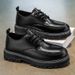2025 Spring New Black Trendy Large Size Casual Men's British Business Leather Formal Work Shoes_vogvips.com
