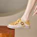 Hollow Bag Head One-word Buckle Sandals Women's Casual Hole Shoes Leather Surface Breathable Flat-bottomed Soft Single Shoes_vogvips.com