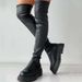 MCDV 2023 Brand New Female Platform Thigh High Boots Fashion Slim Chunky Heels Over The Knee Boots Women Party Shoes Woman_vogvips.com