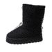 New Oversized Rhinestone Thick Soled Snow Boots For Women In Autumn Winter 2025, Fashionable And Versatile Casual Short_vogvips.com