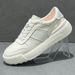 Genuine Leather White Sneakers For Men, Spring New Trendy Lightweight Versatile Soft Sole Sheepskin Comfortable Casual_vogvips.com