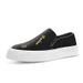 Le Fu Summer Breathable Thin One Step New Thick Soled Height Increasing Casual Leather Men's Bean Shoes_vogvips.com