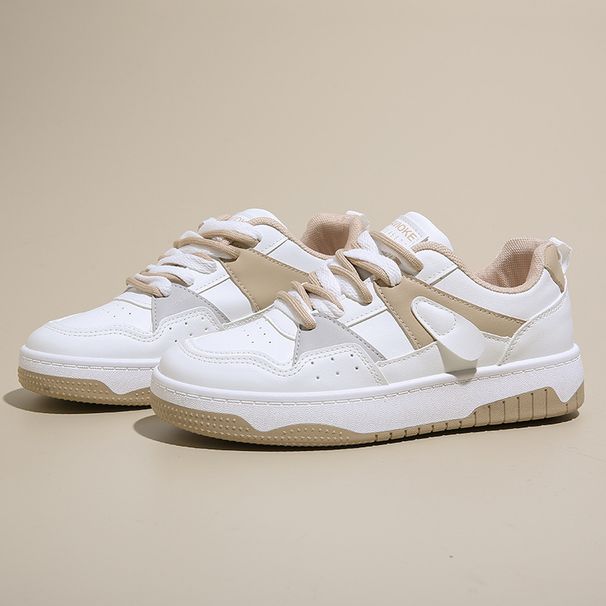Little White Shoes Female Students Thick-soled Heightening Sports Board Shoes Casual Street Shooting_vogvips.com
