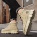 European Warm Series 2025 Autumn New Men's Construction Site Work Safety Sports Hiking Shoes Thick Sole Martin Boots_vogvips.com