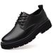 2024 New Autumn British Style Round Leather Men's Business Formal Big Toe Work Shoes_vogvips.com