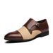 Fashion Buckle Casual Men's Business Formal Leather Pointed Monk Shoes 47 Extra Large Size 48_vogvips.com