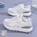 Women's Dad Sneakers 2025 Summer New Breathable Mesh Korean Style Versatile Thick-Soled Casual Running Sports Shoes_vogvips.com