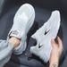 Euro Step White Sneakers Summer Thick Sole Height Increasing Trendy Leather Dad Men's Sports Casual Shoes_vogvips.com
