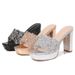2025 Ladies Bohemian New Fashionable Rhinestone Slippers Korean Version Thick Soled High-heeled Women's Shoes_vogvips.com