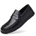 Men's With Hand Grip Pattern, Men's 2025 Autumn New Item, Soft Sole, One Foot Kick, Bean Shoes, Breathable Casual_vogvips.com