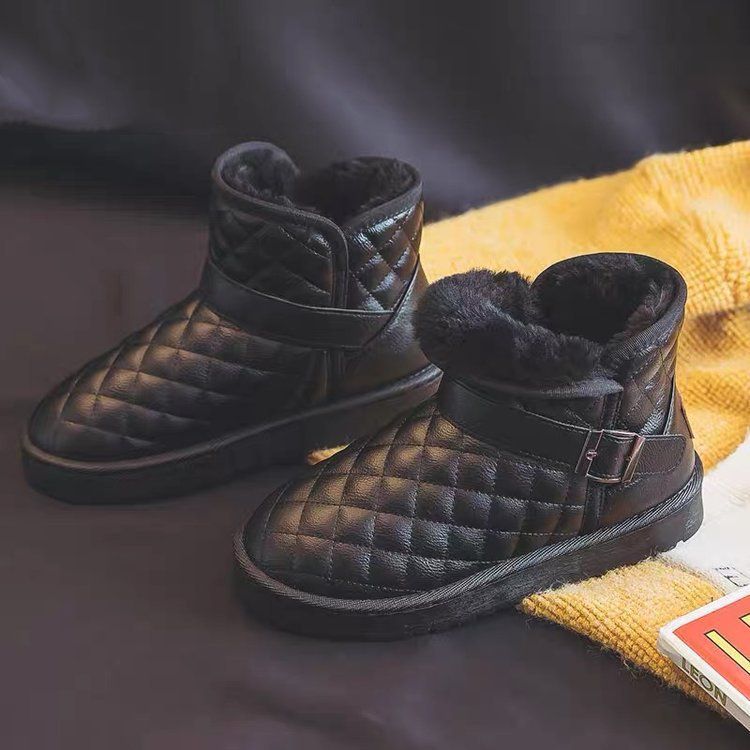 1178225343@qq.com Foreign Trade Cross-Border For Women Winter Fleece-Lined Loafers New Thick-Soled Height-Increasing Snow Short Warm_vogvips.com