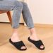 Bebealy Women Slippers Corduroy Bedroom Shoes With Arch Support Velcro Adjustable Women Cotton Slippers House Slippers For Women_vogvips.com