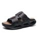 Beach Sandals, Men's Summer Breathable Thick Soled Slippers, EVA Anti Slip Wear-resistant Outer Wear, Color Blocking And_vogvips.com