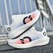 Men Carbon Plate Running Shoes Single Layer Mesh Sneakers Shock Absorption High Elastic Anti Slip Lightweight Sports_vogvips.com