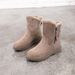 Winter Warm Snow For Women 2024 Autumn British Style Martin Boots Ins Internet Celebrity Side Zipper Fleece Short_vogvips.com