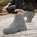 New Leather Spring Men's Shoes High-top Men's Heightening Tooling Martin Boots_vogvips.com
