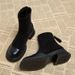 Elastic Martin For Women, Thick Sole, Height Increasing, 2025 Autumn Winter New Style, Internet Celebrity, Petite_vogvips.com