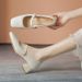 Single Shoes Women's Middle Heel Mary Square Head Jane Shoes Light Mouth Skirt Single Shoes High Heels Leather Shoes_vogvips.com