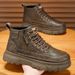 Men's Martin Spring Autumn 2025 New British Style Casual Versatile Thick Sole Non-Slip Motorcycle Leather Boots_vogvips.com