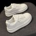 Summer Women's New Breathable White For Female Students Korean Version Versatile Thick Sole Height Increasing Sports And_vogvips.com