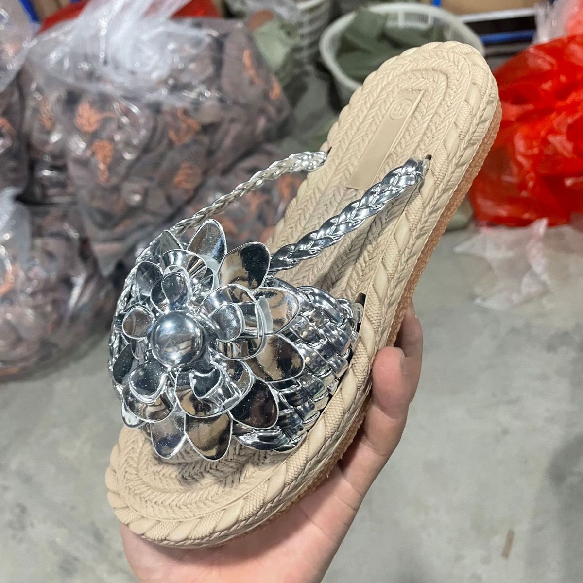 Women's Shoes Summer Large Size Women's Sandals Beach Shoes Woven Shoes Simple Fashion Flip Flops_vogvips.com