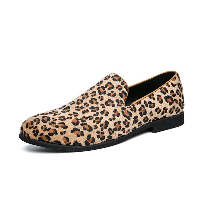 Unbeatable Quality Unbeatable Quality Pattern Plus Size Shoe Style Leopard Print Loafers Korean Version Fashionable Lazy Shoes_vogvips.com