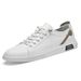 Men's Casual Shoes Large Size Round Head Low-top Single Shoes Trendy Leather White Shoes Board Shoes_vogvips.com