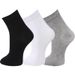 Socks men's solid color high cotton men's socks autumn and winter sweat absorbent breathable business mid-tube socks mid-waist socks_vogvips.com