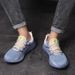 Labor Protection Shoes Steel Baotu Anti-smash Anti-puncture Flying Fabric Comfortable Lightweight Fashion Trend Safety Protection Work Shoes_vogvips.com