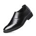 Suitable For All Seasons Height Increasing Casual Black Formal Leather Low Heel Men's Cowhide Pointed Business Shoes_vogvips.com