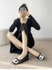 Short-stature Height-increasing Floral-patterned Lace-up Flats For Women, French-style Retro Flat Shoes Suitable For Daily Wear_vogvips.com