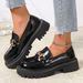 European American Cross-border Thick-soled Shoes, Mary Jane College 2025 Slip-on Loafers, New Spring And Autumn Styles,_vogvips.com