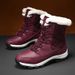 New Winter Snow Boots, Women's Midsole, Warm And Plush Thick Outdoor Skiing Cotton Shoes_vogvips.com
