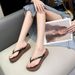 Women's Fashion Versatile Flat Flip Flop Sandals Wear Resistant Non Slip Outdoor Beach Casual Trendy Flat Sandals For Ladies_vogvips.com