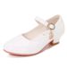 2026 2025 Heels Girls' High New White Princess Leather Children's Performance Student 25-40 Kids Dance Shoes Size 5 Girl_vogvips.com