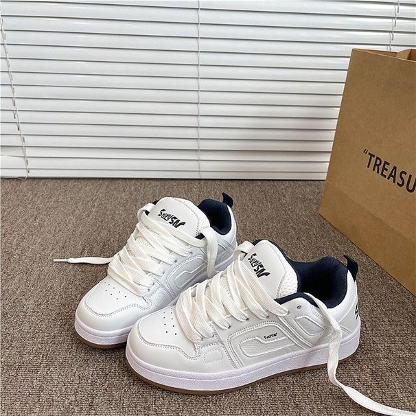 Korean Fashion Casual Niche Retro American Trendy Loafe For Women Ins Veatile Student Thick-Soled Lightweight_vogvips.com