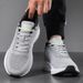 Plus Size Men's New Summer Trend Versatile Casual Sports Non-slip Breathable Wear-resistant Flyknit Running_vogvips.com