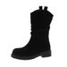 . Women's Autumn And Winter Vintage Ankle Boots, Dui Dui Boots, Mid-calf Suede Martens Boots_vogvips.com