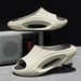 Men’s Shoes Thick Soled Sports Slippers For Men Wear Resistant Non Slip And Shock Absorbing Beach Slippers Outdoor Breathable Running Slippers For Men_vogvips.com