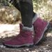 Women's High Top Cotton Shoes, Snow Boots, Thickened And Plush Warm Cotton Shoes, Outdoor Fashionable Casual Shoes_vogvips.com