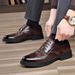 2025 Spring Genuine Breathable Versatile Business Casual British Brogue Leather Men's High-end Wedding Shoes_vogvips.com