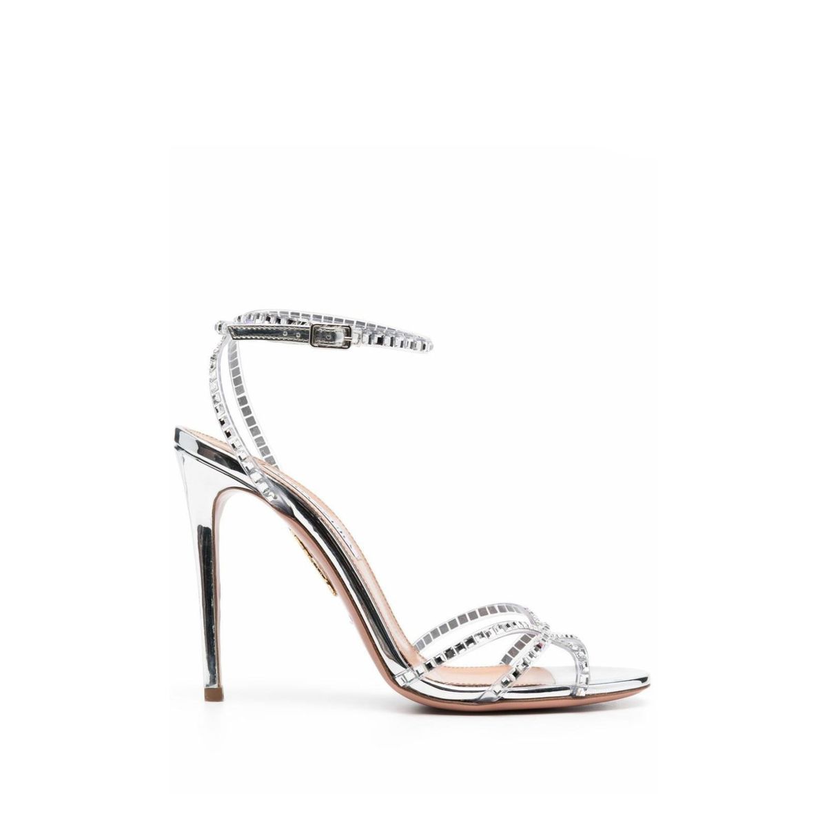 Women's Elegant Stiletto Open Toe Strappy Sandals With Rhinestones Summer New Style For Banquets_vogvips.com