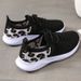 New Women's Flat Bottomed Casual Sports Single Shoes, New Round Toe Plus Size Lace Up Fashionable Mesh Shoes_vogvips.com