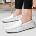 Loafer Split Leather Slip-On White Sneakers Male Casual Brand Spring Men Loafers Driving Shoes Mocassin Zapatos Hombre_vogvips.com