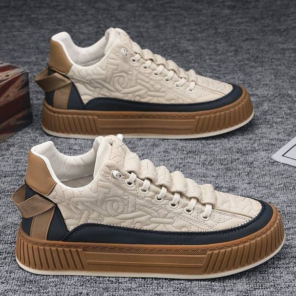 Cross-border Thick-soled Sneakers Men's 2025 Spring New Hot Style Korean Version Trendy Students All-match Lightweight Casual Sports_vogvips.com