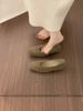 French Flat Footed Warm And Fluffy Cotton Scoop Shoes, Korean Version Versatile Hairy Shoes For Women's Outdoor Wear, Autumn And Winter Bean Shoes_vogvips.com