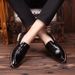 Men's Shoes Spring New All Match Red Leather Shoes Men's Casual British Style Slip On Leather Shoes_vogvips.com