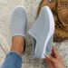 Women's Thick-Soled Half-Slip Soft Sole Non-Slip Slip-On Beach Sandals Plus Size Cushion Shoes_vogvips.com